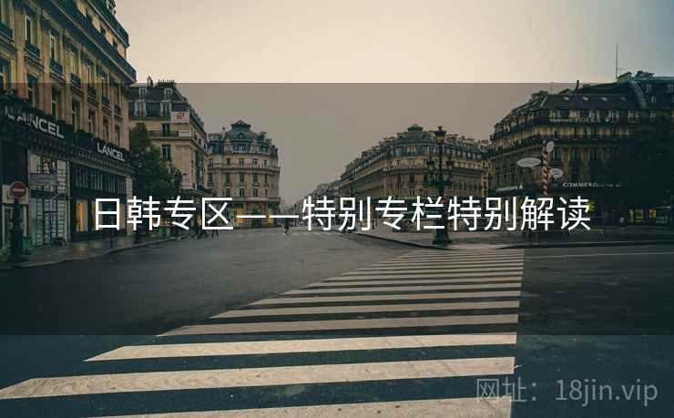 日韩专区——特别专栏特别解读