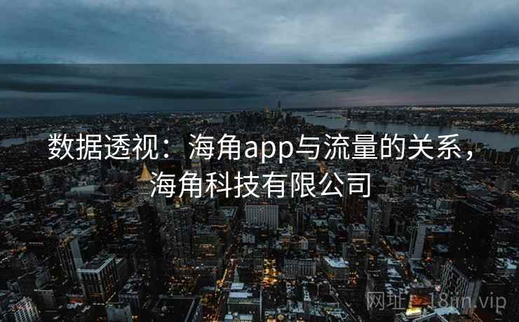 数据透视：海角app与流量的关系，海角科技有限公司