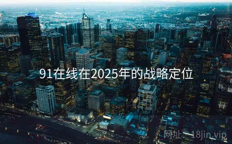 91在线在2025年的战略定位