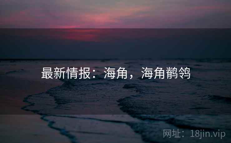 最新情报：海角，海角鹡鸰